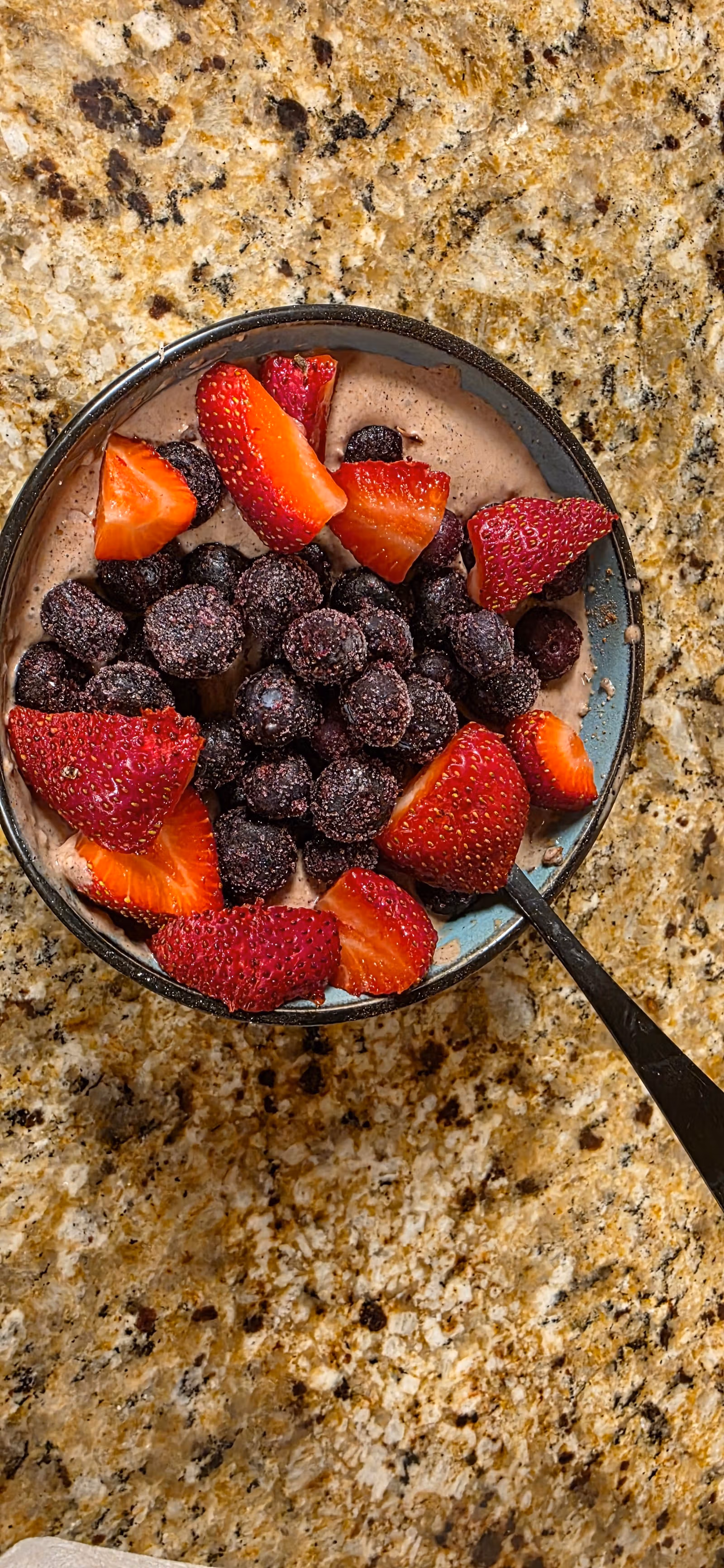 Kefir berry and nut bowl